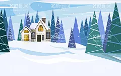 冬天背景  - 源文件下载【酷图网】冬天背景,冬日背景,冬日风景,下雪,雪地,寒冷,梦幻,冬天壁纸,景色,自然季节,冬季,插图,冰天雪地,手绘,卡通,风景地形,