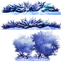【手绘】花草-灌木-植被-339086