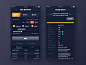 Gambling page win list design green red block number ui