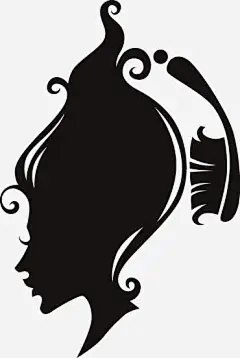 美发美女剪影矢量图高清素材 剪影 美发 美女 矢量图 免抠png 设计图片 免费下载