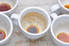 咖啡,肮脏的,杯,茶匙,餐具,褐色,水平画幅,无人,古老的,湿