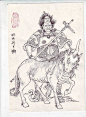 工笔画-白描图谱之西游记与封神榜