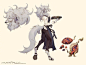 #资源君# 村山竜大关于ミト異譚的部分形象设定，可爱！ ​​​​