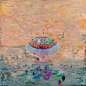 台湾艺术家黄柏勳善用亚克力颜料混色、层叠、高明度色调的直接技法，将身旁常伴的物件安装在看似柔软甜蜜，实则存有对都市现象疏离静默的情境里；像叙说一个故事般，他运用不同城市游离的生命经验，转化为梦境式的风景绘画—— ​​​​