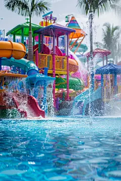 炎热夏天主题水上游乐场