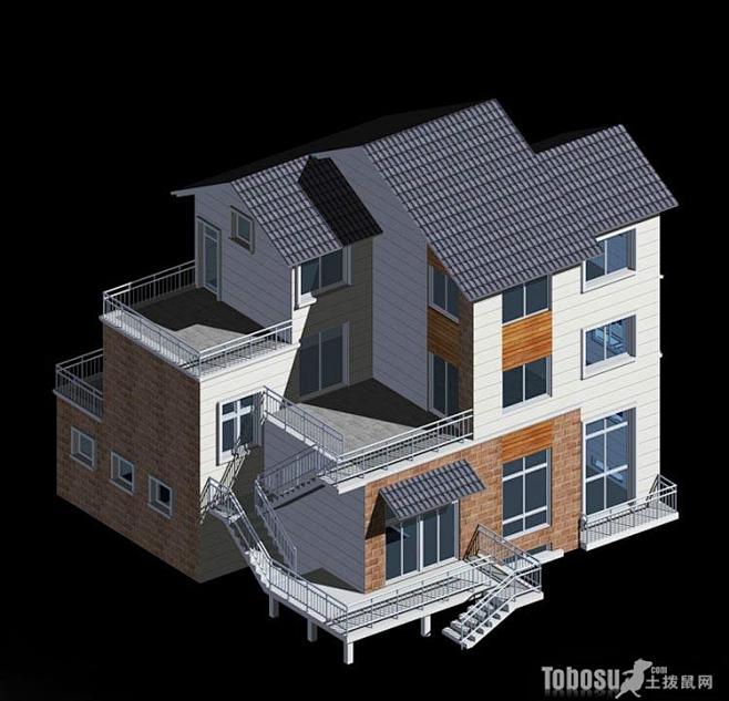 别墅房子3d模型集锦