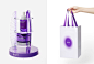 cosmetics beauty 3D Packaging branding  marketing   press kit HEAZ cosmetics packaging INFLUENCERKIT
