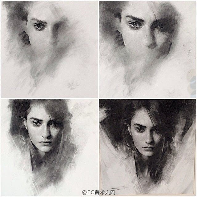 #绘画教程#Casey Baugh 肖像...