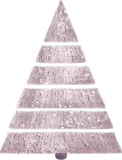 雪松 冬日冷色调圣诞手绘PNG免扣元素