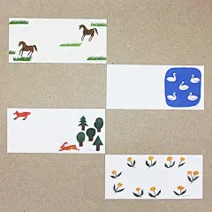 现货日本表现社西淑admi高旗将熊 花草 森林村庄星星便签本一笔笺-淘宝网