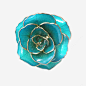 玻璃晶体蓝色花卉首饰高清素材 页面 设计图片 页面网页 平面电商 创意素材 png素材