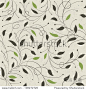 Seamless ecology pattern with leaves. Vector, EPS10-背景/素材,自然-海洛创意（HelloRF） - 站酷旗下品牌 - Shutterstock中国独家合作伙伴