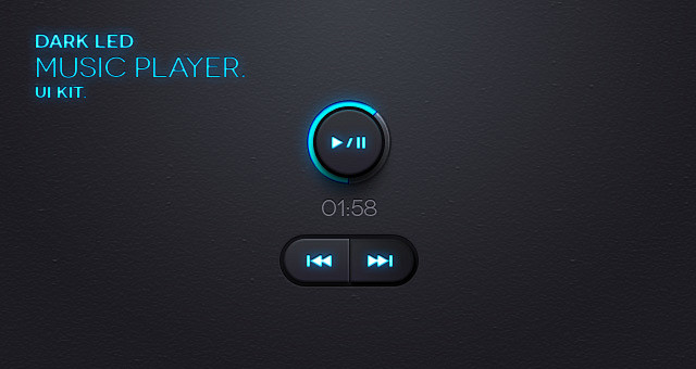 Dark Led Music App U...