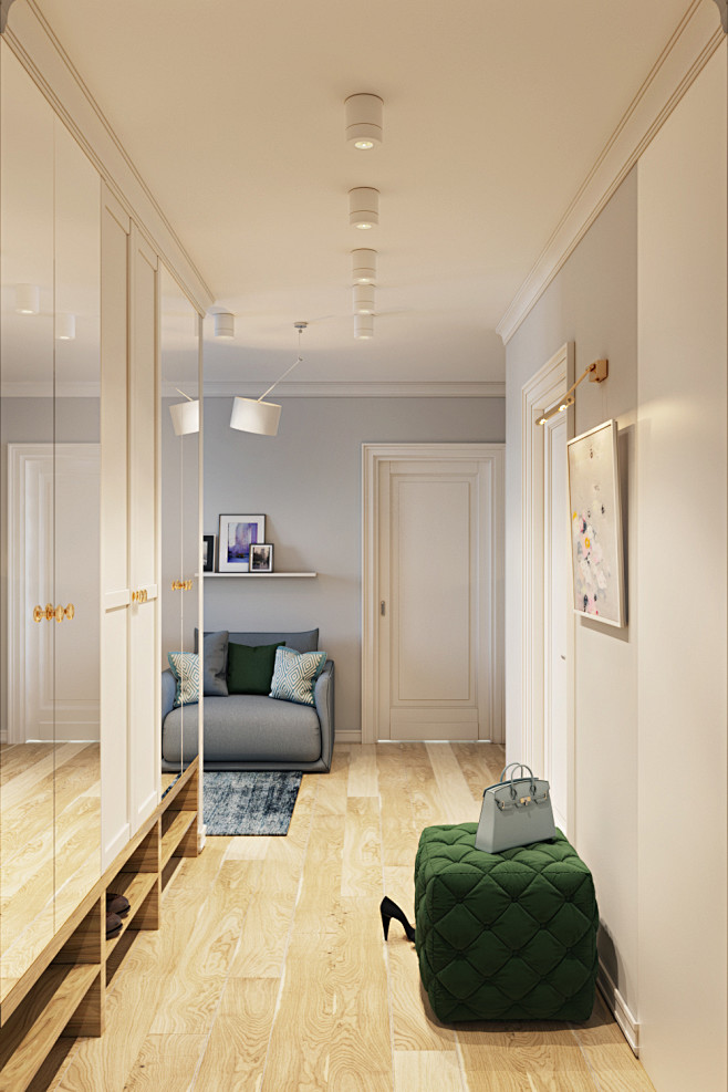 Render of the living...