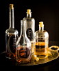 Spirit Decanters   The Variance set of 4 by ReclamationEtchworks, $199.00