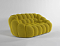 Bubble 2.5 Seat Sofa Cedro 3D – Italian Luxury Interiors