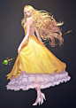 [SPEED PAINTING] YELLOW PRINCESS, Muel Kim