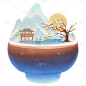 手绘-杯子元素
