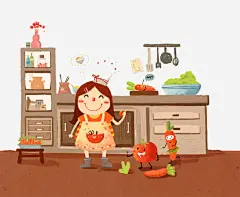 小孩厨师免抠素材 可爱 设计图片 免费下载 页面网页 平面电商 创意素材 png素材