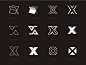 X typography type logomark branding visual identity symbol logo icon illustration vector design