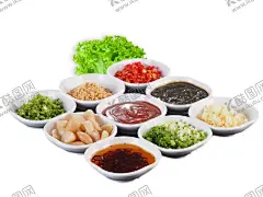 火锅底料 【酷图网】火锅小料,佐料,亚克力,小料台,火锅蘸料,烧烤蘸料,底料,色相美味料