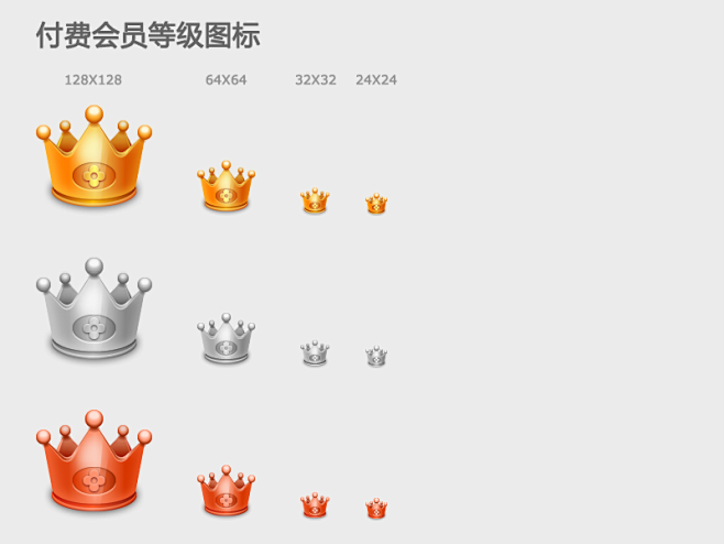 付费会员等级图标皇冠