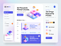 Skillalley – Dashboard UI 3d design ui kit app web app web timeline minimal clean gradient blur card isometric illustration 3d illustration 3d dashboard ux design ui design ux ui