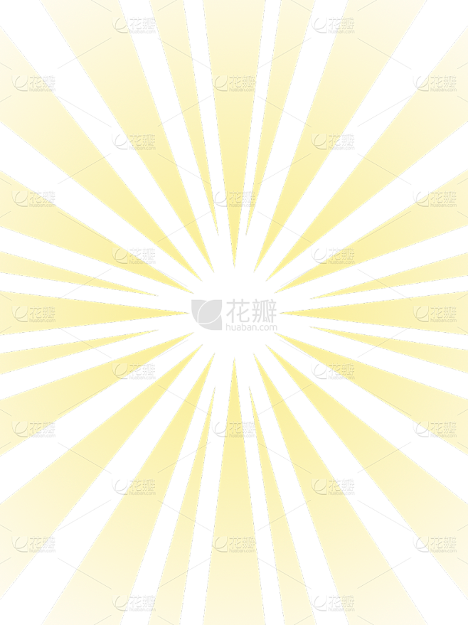 通用漫画风几何风黄色放射线背景素材