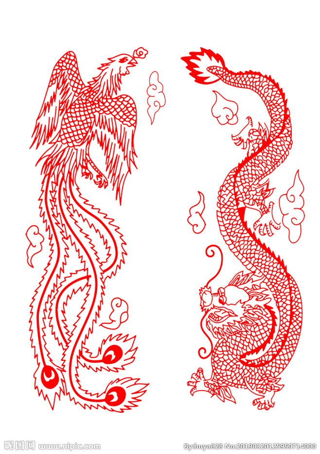 矢量龙凤