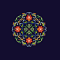 传统花纹 团花图案