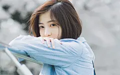 短发文艺森系少女日系写真桌面壁纸 - 4493桌面壁纸