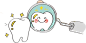 牙齿检查插画