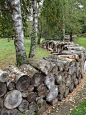 …what a great fence! think of all the critters which could make their homes between all those logs)): 