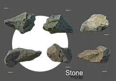 爬虫造景装饰岩土素材