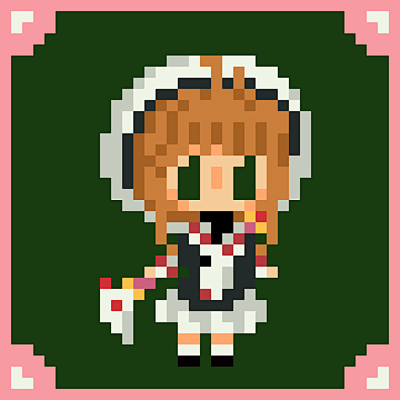 脑壳像素相机你们要的sakura小樱拿去玩зゝ快要吐血惹最近考虑画大点