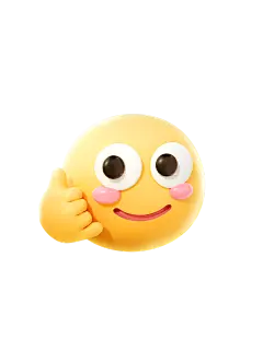 3D趣味emoji黄脸可爱打电话表情包