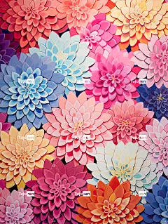 Ai产生的 花朵 图案 花瓣 盛开 质地 设计 菊花 开花