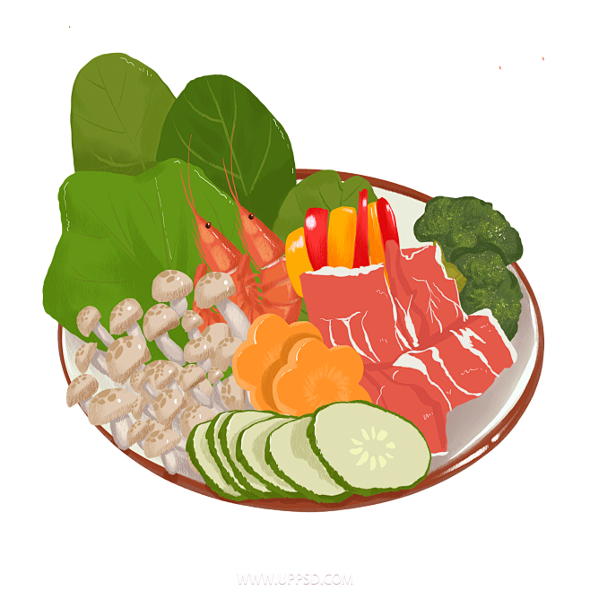 食品美食插画PNG图片