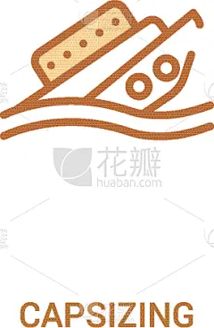 图标,两个物体,简单,概念,线条,轮廓,白色,创造力,望远镜,沉没