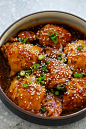 Instant Pot Honey Sesame Chicken - crazy delicious and easy Instant Pot recipe with chicken, sticky sweet and savory honey sauce with sesame! This juicy, tender, moist chicken will be an instant hit | rasamalaysia.com