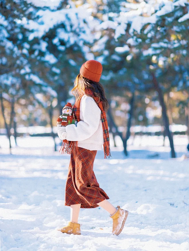 终于知道仿胶片滤镜怎么调了|圣诞雪景拍照...