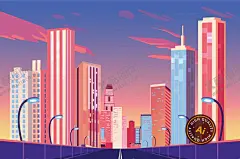 建筑高楼插画 【酷图网】城市,现代城市,城市插画,都市,手绘城市,城市背景,城市剪影,高楼大厦,现代建筑,建筑插画,城市群,矢量城市