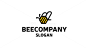 Bee with comb body logo