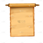 手绘肌理-卷轴元素创意贴纸-