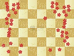 方格图案。日本风格。