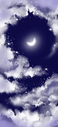 cr.微博@谷雨芽郁__201105_风景 夜晚 质感 手机壁纸