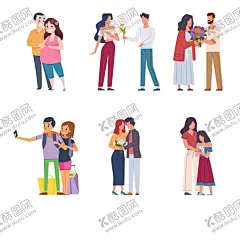 卡通人物 【酷图网】卡通人物,大喊,情侣,通知,学校,生活,夫妻,商铺,金钱,读书,少儿,旅行