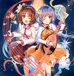 #某C爱吃葱# illust_id=74524622 #东方project# #九十九弁々# #九十九八橋# #九十九姉妹# #東方CDジャケット# 
「シンラミュージアム」/「kirero」的插画 [pixiv]
O网页链接
サークル森羅万象様の新譜「シンラミュージアム」のジャケットを描かせていただきました！よろしくお願い致します！ ​​​​...展开全文c