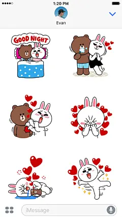                                                                                                                         #LINEFRIENDS#【布朗熊和可妮兔:甜蜜恩爱篇】动画贴纸来咯!不论是撒娇还是秀恩爱，这套动画贴纸都能让你看起来萌萌哒~现在可免费下载,快来和我一起萌起来吧!戳右边链接或在苹果App 商城搜索#布朗熊#、#可妮兔#即可下载☞O网页链接
（若链接无法打开,点击加载页