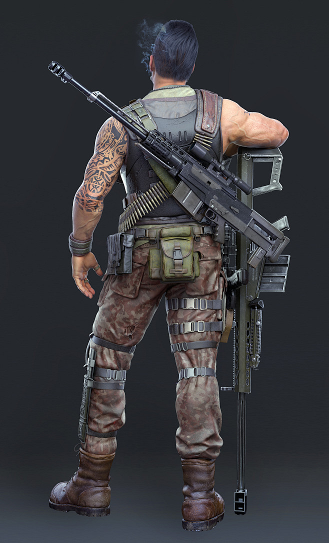 游隼雇佣兵-CG模型网（cgmodel)...